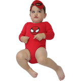 Red baby long sleeve bodysuit costume