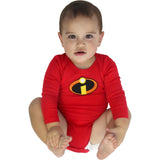 Red baby long sleeve bodysuit costume
