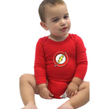 Red baby long sleeve bodysuit costume