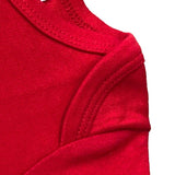 Red baby long sleeve bodysuit costume