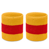 Scott Pilgrim inspired wristband styled with yellow costume shirt