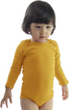 Golden Yellow Long Sleeve Baby Bodysuit for DIY Fruit Costume