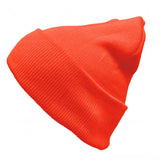 Orange knit beanie for 90s tomboy costume