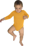 Golden Yellow Long Sleeve Baby Bodysuit for DIY Fruit Costume