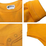 Golden Yellow Long Sleeve Baby Bodysuit for DIY Fruit Costume