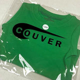 Baby DIY costume long sleeve bodysuit in light pink and green