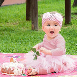 Baby DIY costume long sleeve bodysuit in light pink and green