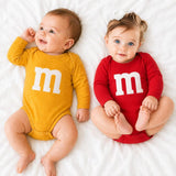 M&M print baby onesie costume main image