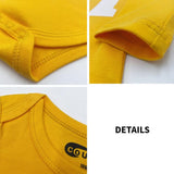 M&M print baby onesie color variety