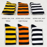 Women's black and white striped costume product photo