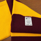Maroon and gold striped scarf costume accessories