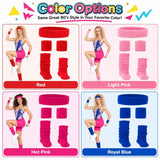 Women's retro scrunch socks and sweatband costume accessory set