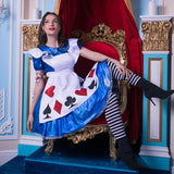 Women's striped knee-high costume socks