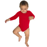 Red baby long sleeve bodysuit costume