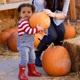 Baby Halloween Costume, Cosplay Outfit, Dress-Up Bodysuit-Red White Striped Onesie Romper