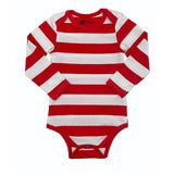 Baby Halloween Costume, Cosplay Outfit, Dress-Up Bodysuit-Red White Striped Onesie Romper