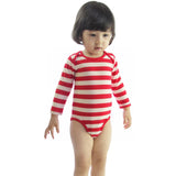 Baby Halloween Costume, Cosplay Outfit, Dress-Up Bodysuit-Red White Striped Onesie Romper