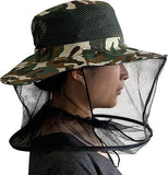 Mom and Baby Bee Costume Set: Striped Baby Bodysuit and Beekeeper Net Hat