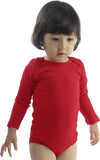 Red Long Sleeve Baby Bodysuit for DIY Strawberry Costume (Snap Closure, 100% Cotton)