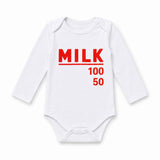 Baby Milk Bottle Costume Long Sleeve Cotton Bodysuit
