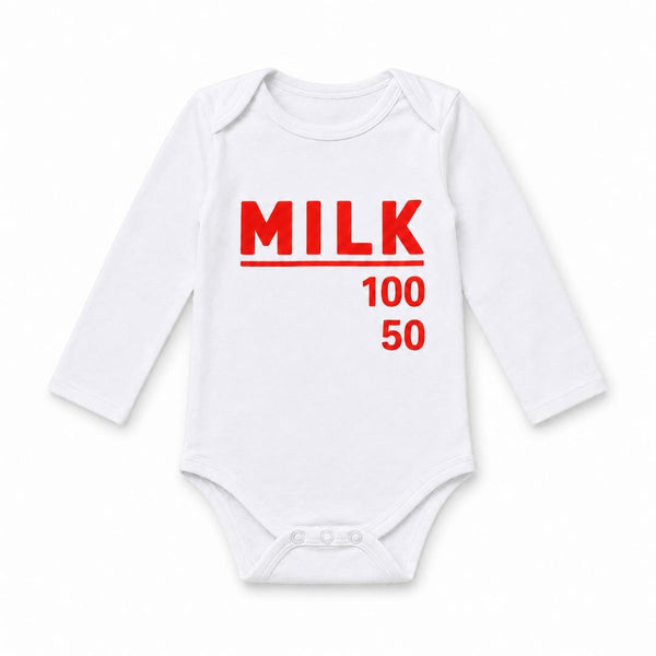 Baby Milk Bottle Costume Long Sleeve Cotton Bodysuit