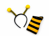 Women's Yellow & Black Bee Costume Knee-High Socks & Accessory Sets
