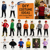 Kids Red White Striped Shirt | Waldo Wally Halloween Costume | Unisex Toddler & Youth Outfit