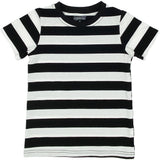 Short sleeve striped shirt label detail