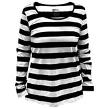 Women's black and white striped costume product photo