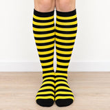 Women's striped knee-high costume socks