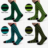 Women's striped knee-high costume socks