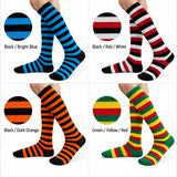 Women's striped knee-high costume socks