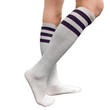 Women's Striped Knee-High Socks - Retro Tube Socks for Halloween Costumes & Dress-Up