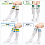 Women's Striped Knee-High Socks - Retro Tube Socks for Halloween Costumes & Dress-Up