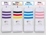 Women's Striped Knee-High Socks - Retro Tube Socks for Halloween Costumes & Dress-Up