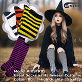 Women's striped knee-high costume socks