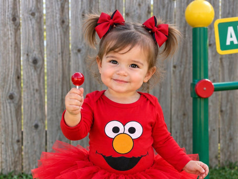 Red Monster Baby Bodysuit, Kids Halloween Costume Shirt, Toddler Red Costume, Baby Outfit