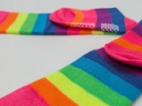 Kids Rainbow Striped Knee-High Socks – Halloween Costume Accessory