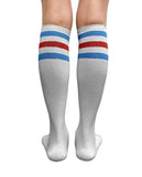Women's Striped Knee-High Socks - Retro Tube Socks for Halloween Costumes & Dress-Up