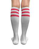 Women's Striped Knee-High Socks - Retro Tube Socks for Halloween Costumes & Dress-Up