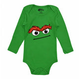 Grumpy Green Monster Baby Bodysuit & Kids T-Shirt, Halloween Costume Top, Birthday Party Outfit