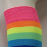 Kids Rainbow Striped Knee-High Socks – Halloween Costume Accessory