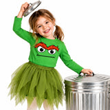 Grumpy Green Monster Baby Bodysuit & Kids T-Shirt, Halloween Costume Top, Birthday Party Outfit