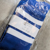 Blue / White striped knee-high socks