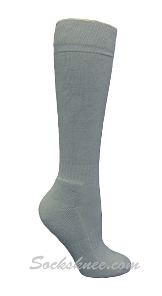 Light Gray Youth Sports/Softball/Baseball Knee sock
