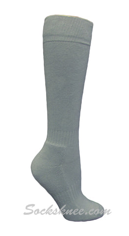 Light Gray Youth Sports/Softball/Baseball Knee sock