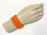 Light orange cheap kids terry wristband, 1 Piece