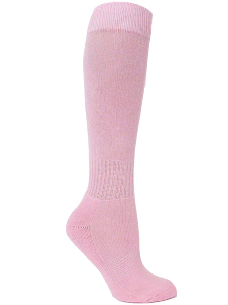 Light pink youth sports knee socks