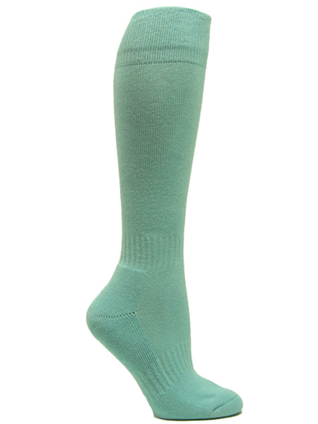 Light sky blue youth sports knee socks