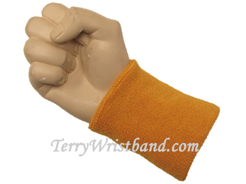 Light tan wristband sweatband for sports
